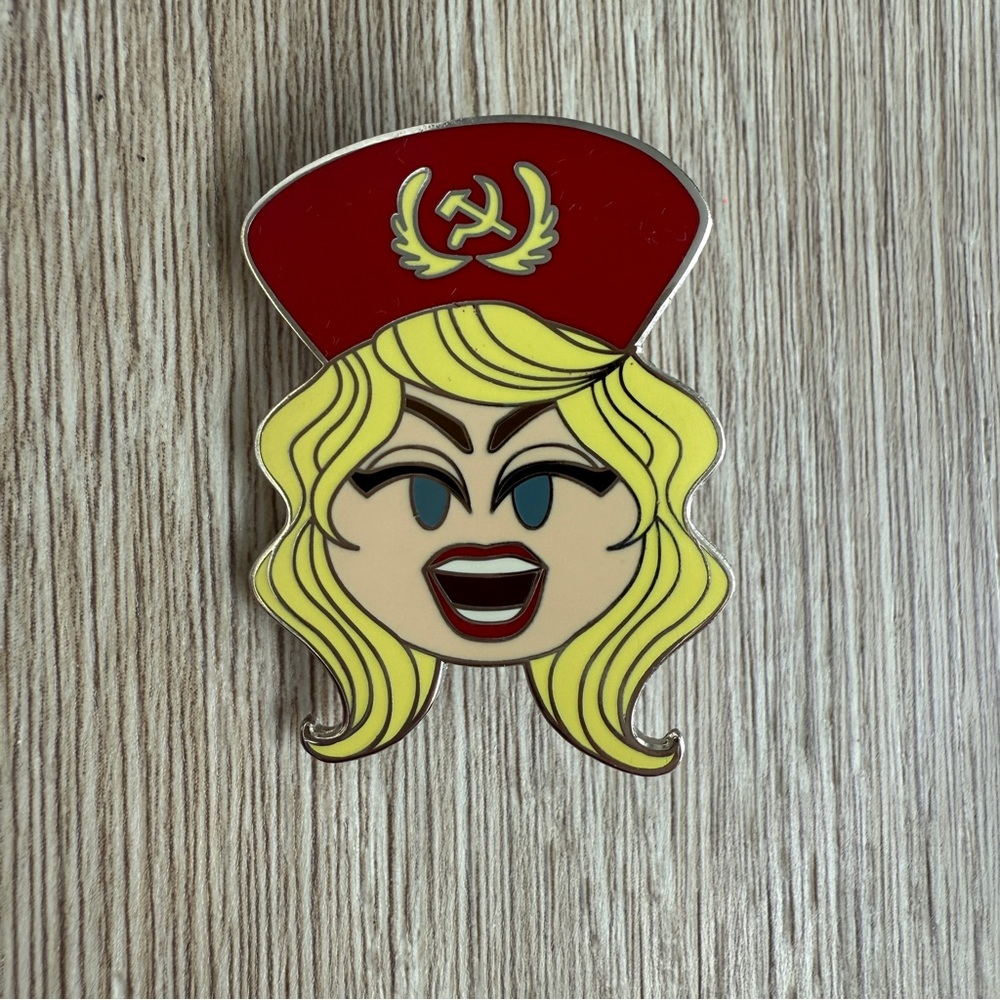 NWOT Katya Emoji Face Pin RuPaul’s Drag Race Limited Edition Drag Queen Pin